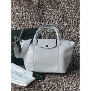 Longchamp LE PLIAGE CUIR TOP HANDLE BAG S - grey