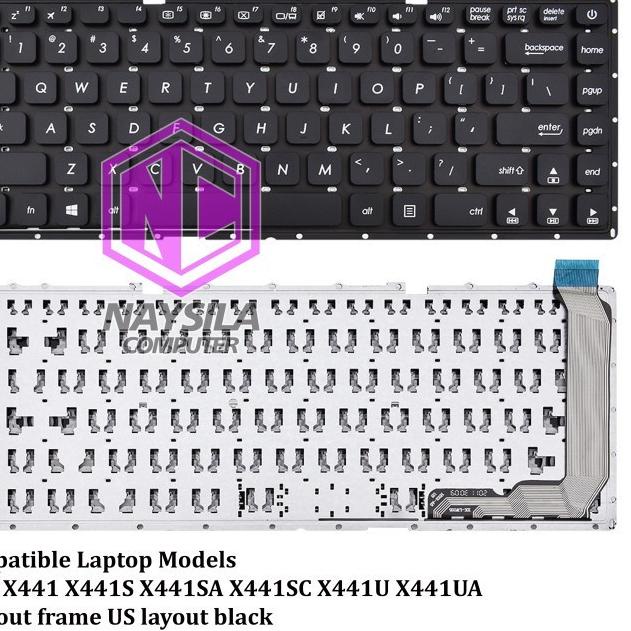 คีย์บอร์ดราคาพิเศษ Asus X441 X441S X441U X441UB X441M X441MA X441B X441N X441NA X441S X441U X441UB X
