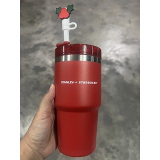 starbucks stanley red korea 22 oz with chrismas stopper ( Rare item)