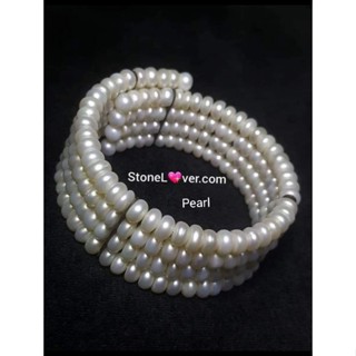 #Pearl #Fresh Water Pearl#ไข่มุกน้ำจืด #สร้อยข้อมือไข่มุก