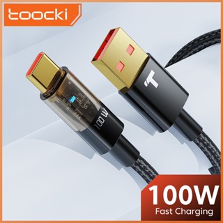 Toocki 100W Type C Fast Charging Cable PD Quick Charge 4.0 Nylon Braided USB-C Data Line