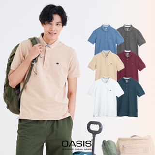 OASIS เสื้อโปโลผู้ชาย รุ่น MPSVC-1735 แขนสั้น เสื้อโปโล ผ้าคอตตอน+สแปนเดกซ์