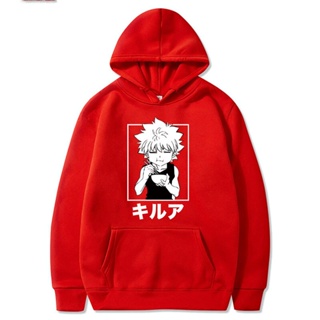 [เสื้อฮู้ดแฟชั่น] เสื้อฮู้ดดี้ แบบสวมหัว พลัสไซซ์ ลายอนิเมะ Kpop Hunter X Killua Kleding Regelmatige ของขวัญวันเกิด สไตล์ฮาราจูกุ สําหรับผู้ชาย