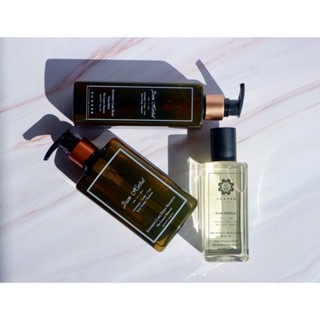 SUVARN The Trio Gift Set Box : กลิ่น SIAM HERBAL ( Body Oil 180 ML + Body Cleansing 250 ML + Shampoo 250 ML )