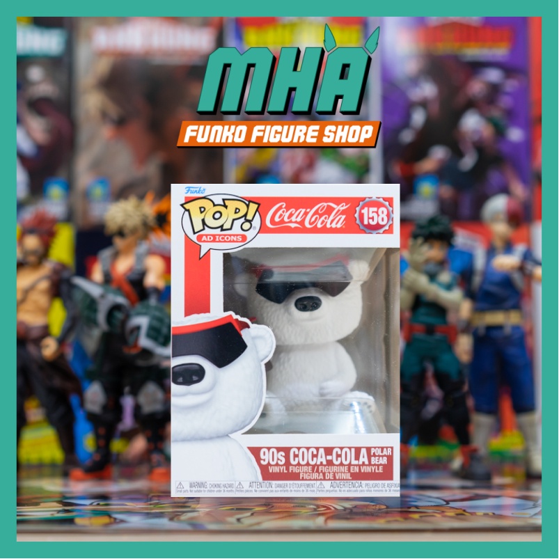 Funko Pop Ad Icons ของแท้: รุ่น Coca-Cola 90s: Polar Bear 158