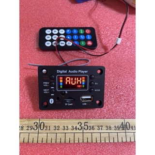 เครื่องเล่นFM/mp3/usb/aux/บลูทูธ5.1ไฟ12V(รุ่น4เหลี่ยม)