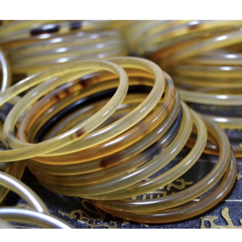 Combo 7 WEEK RINGS ทําจาก BUFFALO HORN 4 ซม. MONOVATING จาก MOST BEAUTIFUL HORNS