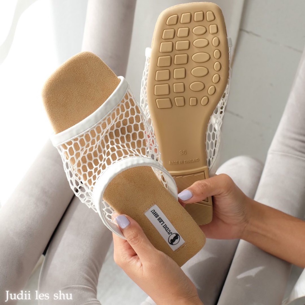 JUDII LES SHU รองเท้าแตะ ตาข่าย สายนุ่มนิ่ม รุ่น Gigi