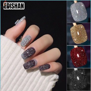 EDISHAN สีทาเล็บ สีเจล gel nail polish สีทาเล็บเจล 30 Colors Nail polish ยาทาเล็บกากเพชร ยาทาเล็บสีใส สีทาเล็บเจลลูกแก้ว สีสวย UV/LEDสีเจล เจลทาตาแมว แม่เหล็ก สีเงิน กลิตเตอร์ เลื่อม คริสตัล สําหรับทําเล็บ Diy 7.5ml. (ต้องใช้เครื่องอบ)