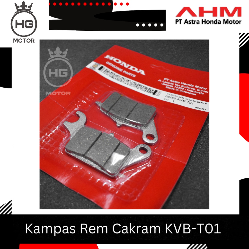 ผ้าเบรคหน้าสําหรับ HONDA Vario 125 CBS, BEAT, Scoopy, Spacy (06455-KVB-T01)