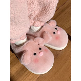 สลิปเปอร์หมูน่ารัก รองเท้าใส่ในบ้าน รองเท้าสลิปเปอร์