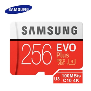 Ginal การ์ดหน่วยความจําแฟลช Samsung micro sd 128GB 100MB/s 32GB 64GB Class 10 UHS-I U3 4K 256GB