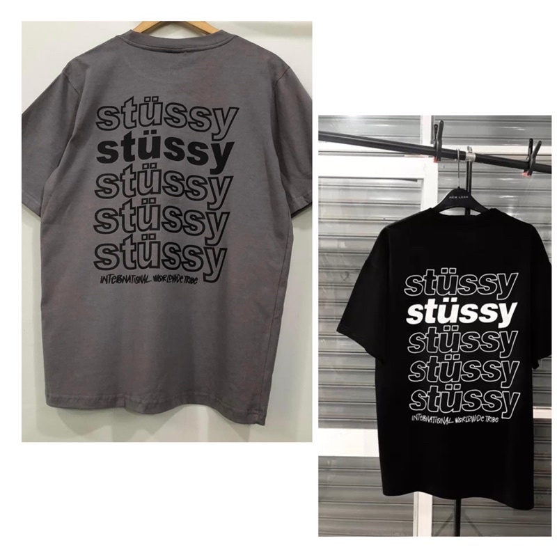 Stusy เสื้อยืด unisex 4LINE 045 เสื้อยืด Basic - ผ้าคอตตอน 100% พรีเมี่ยม