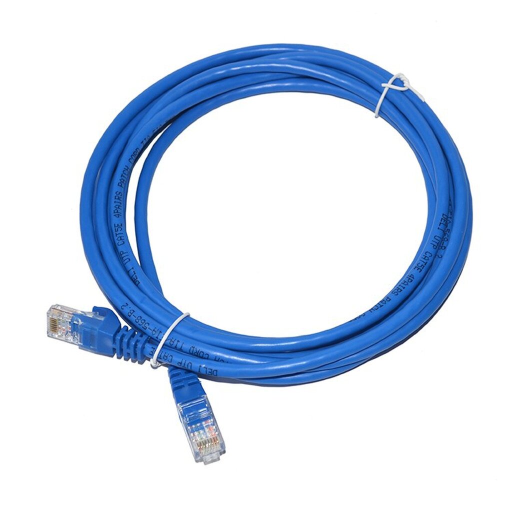 สาย LAN CAT 5E สายแลนเข้าหัวสำเร็จรูป ยาว 10 เมตร สีฟ้า ประกัน 1 ปี