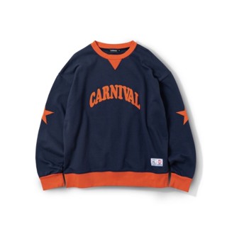 🔥พร้อมส่ง🧸CARNIVAL FW22 CREWNECK SWEATESHIRT ORANGE Size M