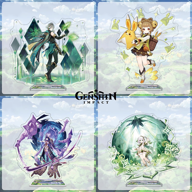 Genshin impact Raiden Shogun Alhaitham genshin impact Stand Eula Kazuha Ayaka ของเล่นฟิกเกอร์อะคริลิ