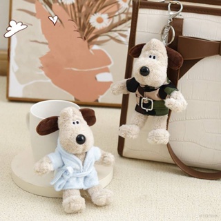 Wallace Gromit พวงกุญแจ จี้ตุ๊กตาทหาร ขนาดเล็ก น่ารัก ตุ๊กตาฟิกเกอร์ วันวาเลนไทน์ กระเป๋า เครื่องประดับ ตุ๊กตานักบิน