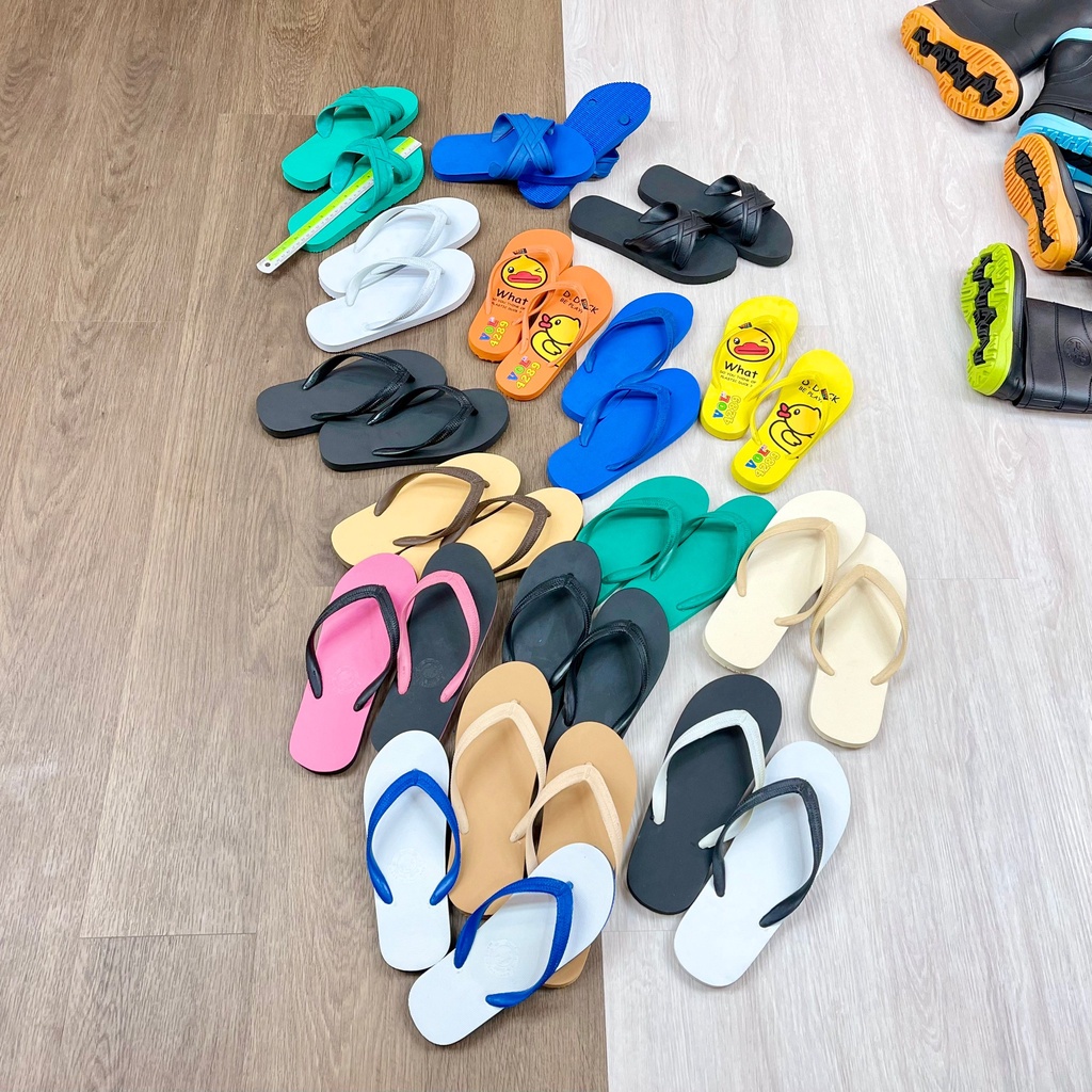 รองเท้าแตะสังฆทาน BOTO/ Mu flip flops หูหนีบ 4หูน้ำตาล รองเท้าฟองน้ำ Brown (Monk) Rubber sandals แตะหนีบ