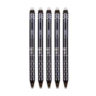 ปากกาหมึกลบได้ 0.5 ลบได้ สีดํา สีฟ้า แบบเรียบง่าย จํานวน 6 ชิ้น
