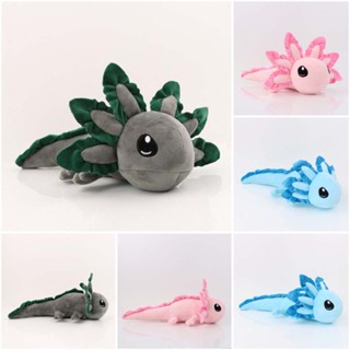 Axolotl Plush Salamander Lizard Multi-color Cute Fish Doll Hexagonal Dinosaur Plush Toys for Kids Gift