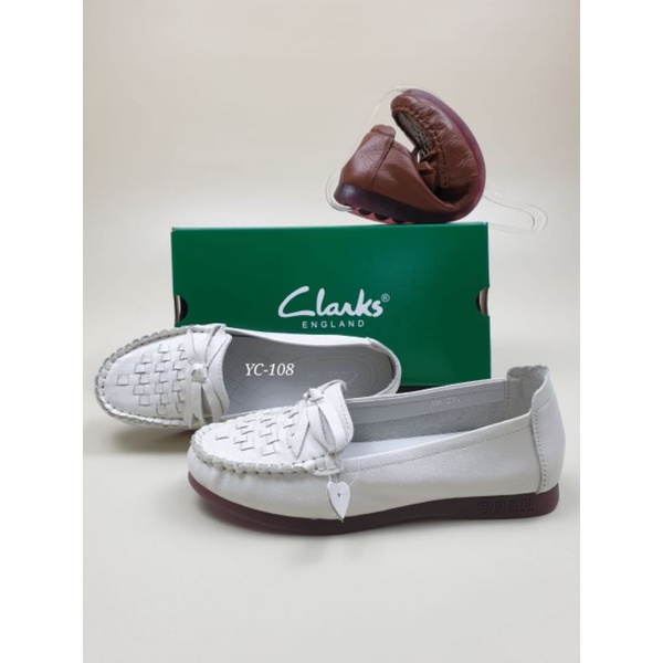 Clarks Motif แผ่นรองรองเท้า หนังแท้ 100% ไซซ์ 35~41 ฟรีกล่อง