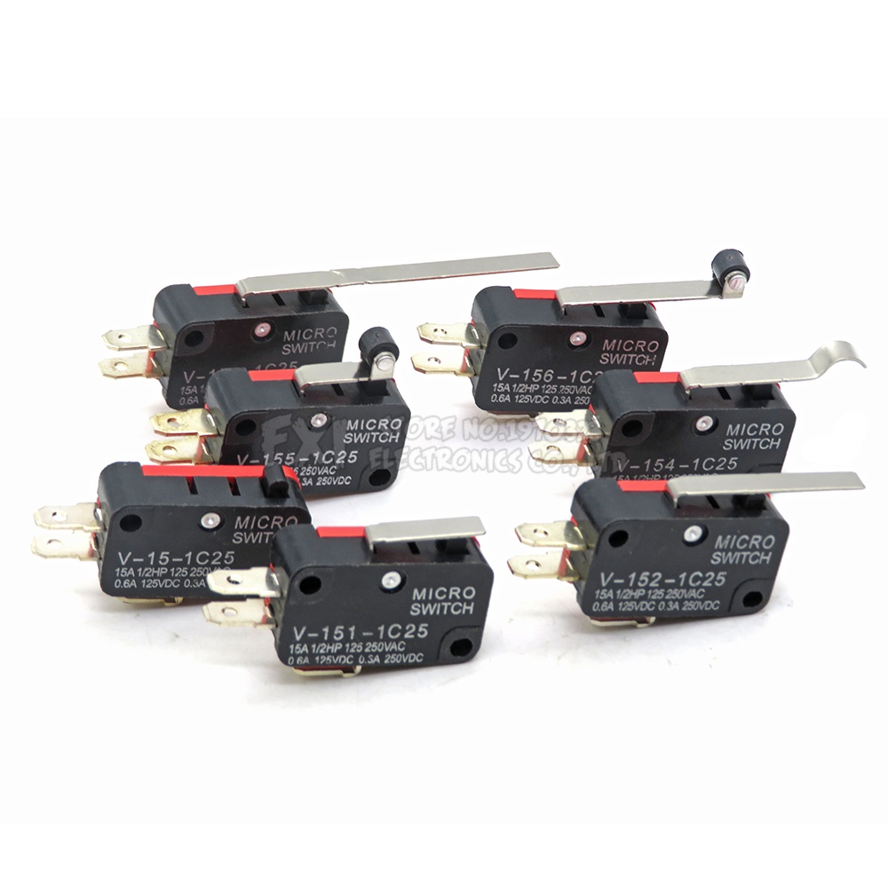 สวิตช์ไมโครลิมิต V-151-1C25 V-152-1C25 V-153-1C25 V-154-1C25 V-155-1C25 V-156-1C25 V-15-1C25 V-15-1B