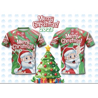 (ของผู้ใหญ่)เสื้อพิมพ์ลาย เทศกาล คริสต์มาส 2023 มี 3 ลายให้สะสมกันจ้าา MERRY CHRISTMAS เสื้อครอบครัว เสื้อเทศกาล