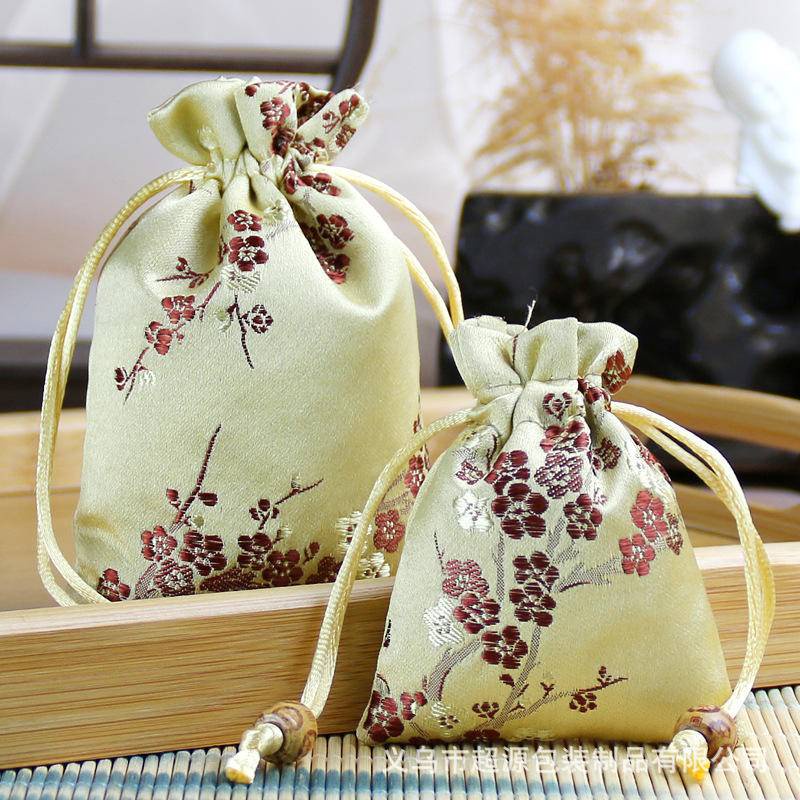 ซองสไตล์จีน ถุงหูรูด เครื่องประดับ ของขวัญ งานแต่งงาน ลูกอม ลูกปัด สร้อยข้อมือ ถุงบรรจุภัณฑ์ ยากันยุง ซองเปล่า - รูปที่ 5