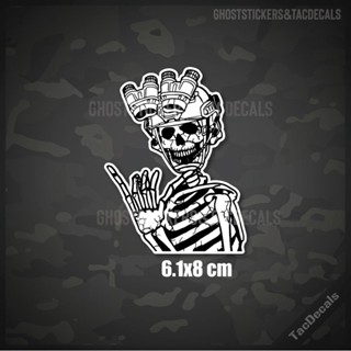สติกเกอร์ร้านGhoststicker โครงกระดูก skeleton สไตล์Tactical …