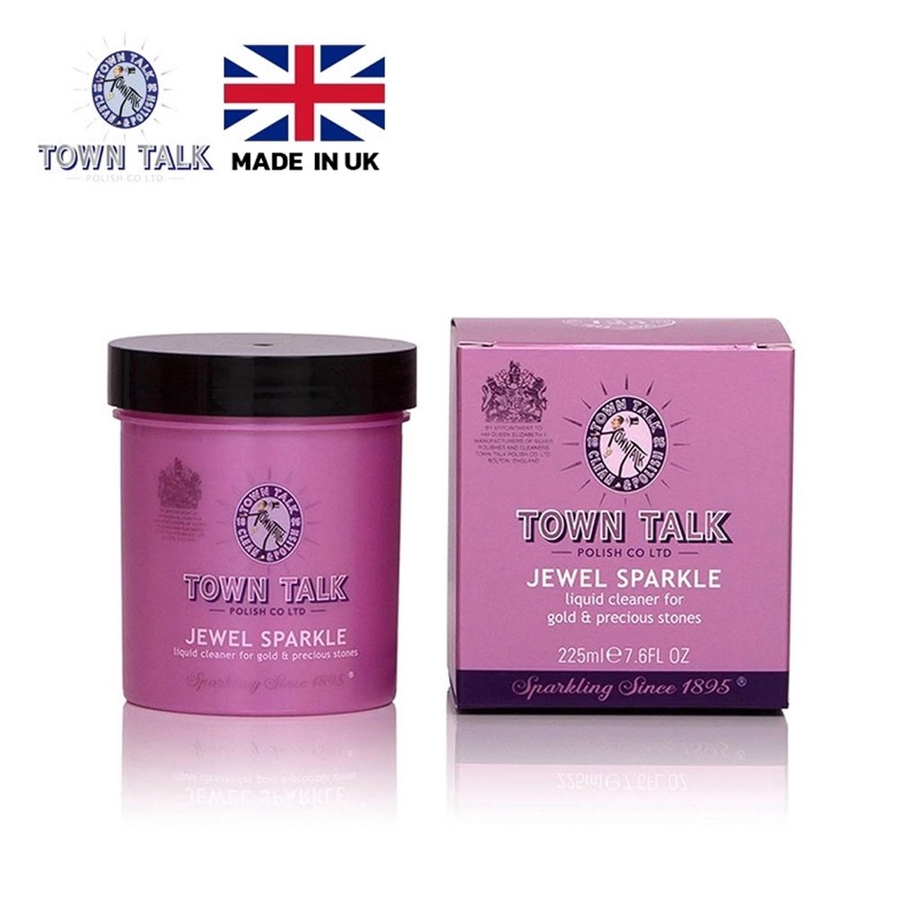 น้ำยาล้างทองแท้ แบรนด์ TOWN TANK liquid cleaner For gold น้ำยาทำความสะอาดทองคำและอัญมณี ขนาด 225ML.