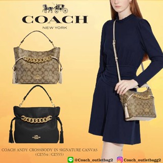 COACH ANDY CROSSBODY IN SIGNATURE CANVAS (CE554/CE555)