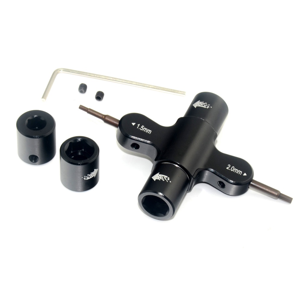 ใหม่ ประแจ M5 พร้อมแบริ่งทางเดียวในตัว 1.5 มม. 2 มม. มอเตอร์ใบพัด สําหรับโดรน ควอดคอปเตอร์ เรือบังคั