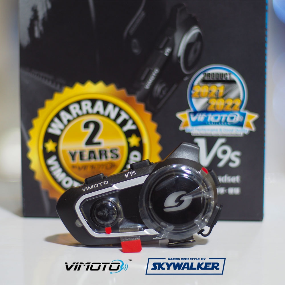 🔥🔥ผ่อน0% นานสูงสุด10เดือน🔥🔥 บลูทูธติดหมวกกันน็อค VIMOTO BLUETOOTH รุ่น V9S