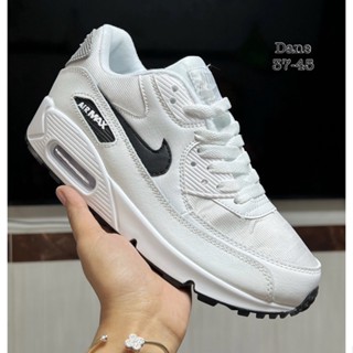 รองเท้าผ้าใบชายหญิงรองเท้าลำลองไนกี้ AIR MAX90 กล้องใบเสร็จดันส่ง รับประกันสินค้าตรงปกตรงสีตรงไซ