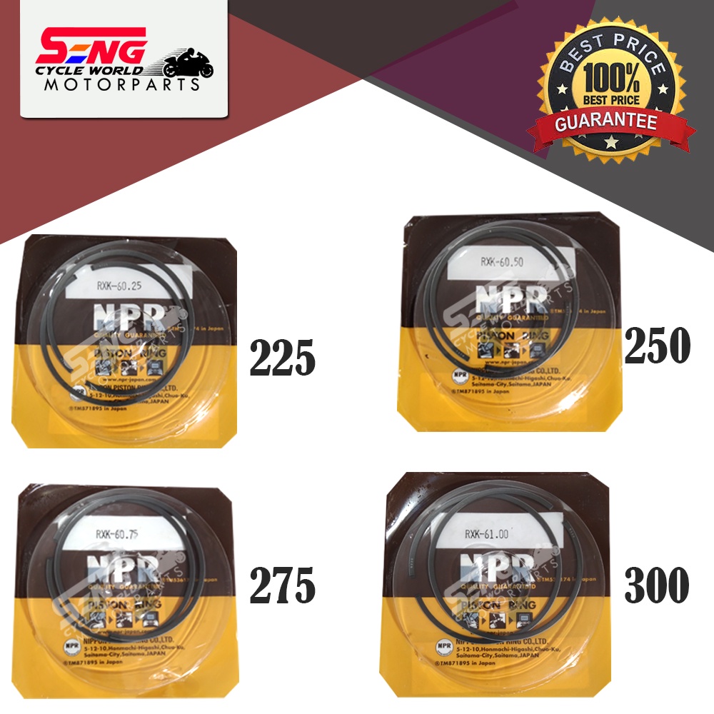 YAMAHA RXK PISTON RING-NPR-JP-225 , 250 , 275 , 300