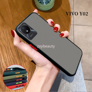 เคสโทรศัพท์มือถือ ซิลิโคนนิ่ม ใส ผิวด้าน กันกระแทก กันรอยกล้อง สําหรับ VIVO Y02 2022 Y02A A Y02T Y 02 Y02S