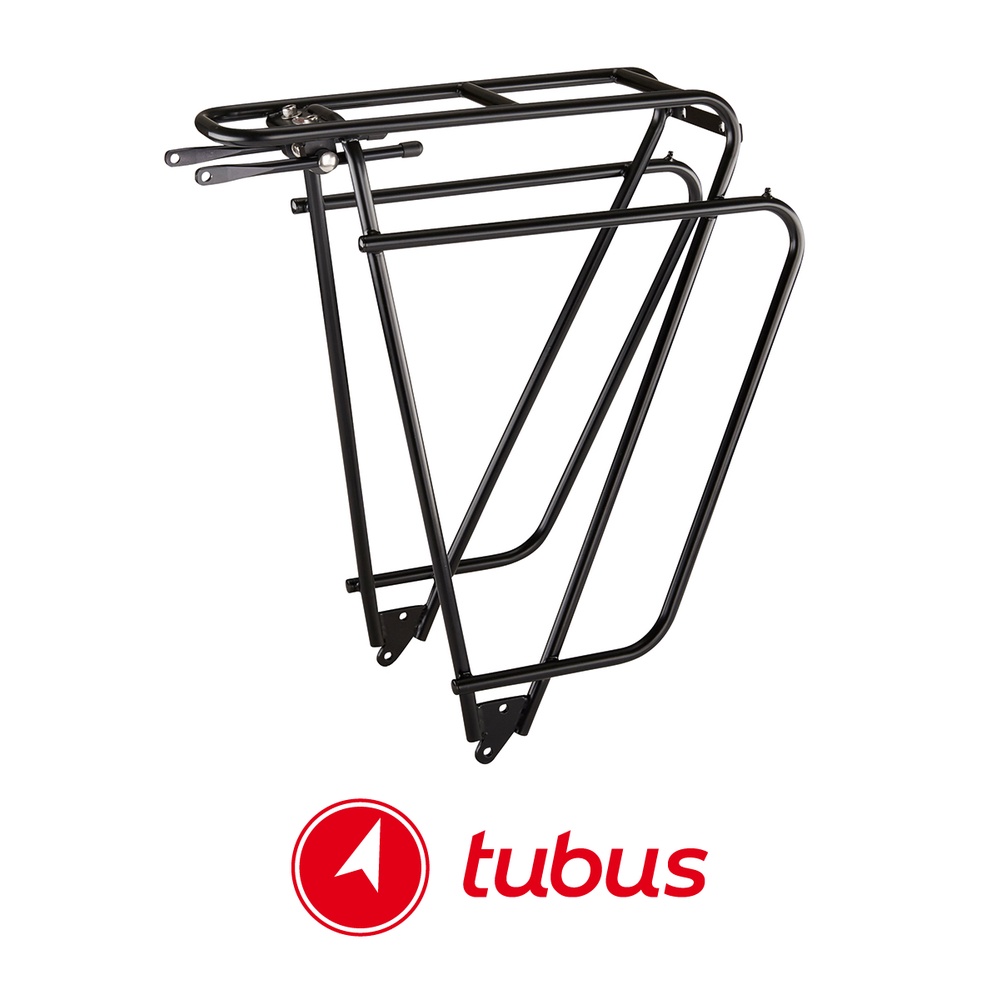 Tubus ตะแกรงหลังจักรยานทัวริ่ง Logo Classic สีดำ