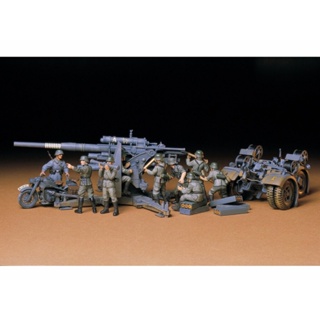 [ชุดโมเดลสเกลประกอบเอง] TAMIYA 35017 1/35 GER. 88mm GUN FLAK 36/37 โมเดลทามิย่าแท้ model