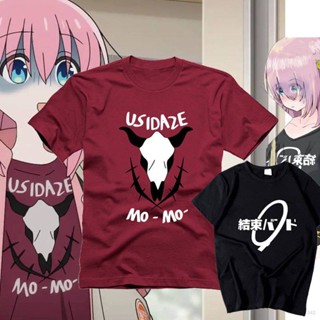 เสื้อยืดแขนสั้นลําลอง ทรงหลวม พิมพ์ลายการ์ตูนอนิเมะ Bocchi The Rock Hitori Gotoh ขนาดใหญ่ สําหรับผู้ชาย และผู้หญิง