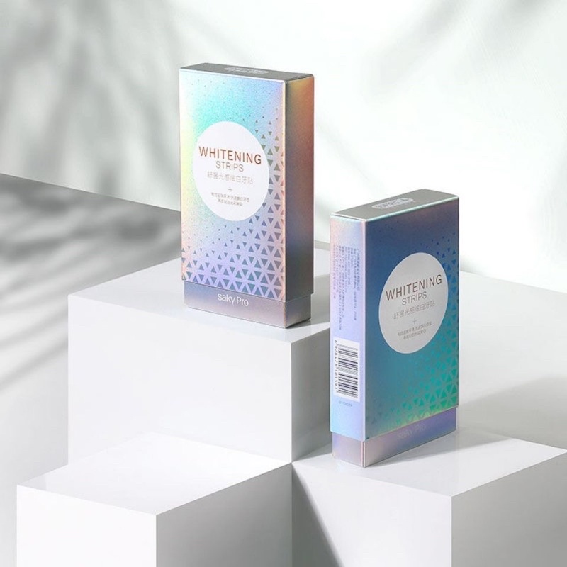 🇲🇾 SAKY PRO Bright Invisible Whitening Strips - 20 Strips 克美牙贴