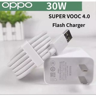 (พร้อมส่ง) อะแดปเตอร์ชาร์จเร็ว สําหรับ OPPO 30W VOOC TYPE C Reno 3 Pro 4 5 6 6Z 5G Find X2 Pro OPPO 5G A74 A94 Realme 8 Pro 6 7 Pro