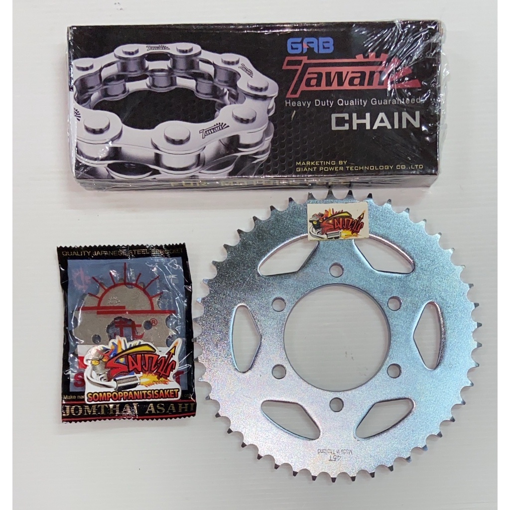 โซ่สเตอร์ DEMON GR200R (เดม่อน จีอาร์200) 16-45/47-428/132 เลือกได้(1ชุด3ชิ้น)SUN+SKY+โซ่ข้อหนา - รูปที่ 4