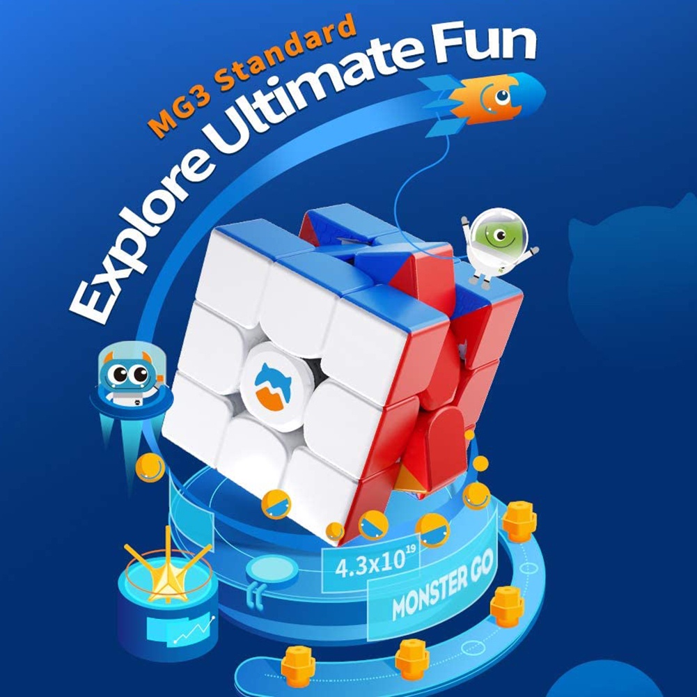 รูบิค Cube GAN Monster GO Ai 3x3x3 Magnetic มีแม่เหล็ก รูบิก MG3 AI Cube Rubik MG - รูปที่ 2
