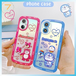 Zymello เคส VIVO Y22 Y16 Y22S Y21 Y35 Y02S V25E V25 V23 Y33S Y21S Y21A Y21T Y33T เคสโทรศัพท์ซิลิโคนแมวแพนด้าสีชมพูสีฟ้ากันกระแทก