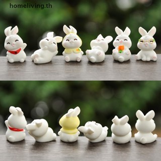 Home ตุ๊กตากระต่ายเรซิ่น สําหรับตกแต่งสวน DIY TH