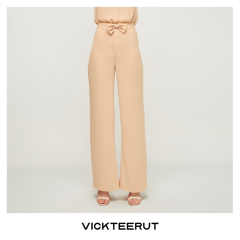 VICKTEERUT Re-Edition Flat Front Straight Leg Trousers กางเกงขายาว ทรงตรง — صورة 3