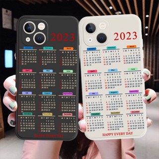 เคสโทรศัพท์มือถือ กันกระแทก ลายปฏิทินปีใหม่ Happy Calendar 2023 แฟชั่น สําหรับ Huawei Y9 Y7 Prime 2019 Y6P Y6S Y6 Y7A Y9S Y9 2019 Y7 2019 Y7P #H269