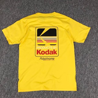 [COD]Mowei7 {พร้อมส่ง} เสื้อยืดผ้าฝ้าย 100% พิมพ์ลายตัวอักษร Kodak พลัสไซซ์ แฟชั่นผู้ชายS-5XL