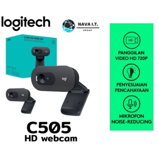 COINSคืน15%⚡FB9JMZV6⚡ LOGITECH C505 HD WEBCAM เว็บแคม HD 720P พร้อมไมค์ระยะไกล รับประกัน 2 ปี