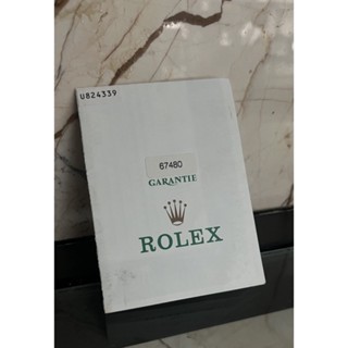 ใบการันตีสำหรับนาฬิกาRolex รุ่น 67480 (Garantie Gard) ของแท้